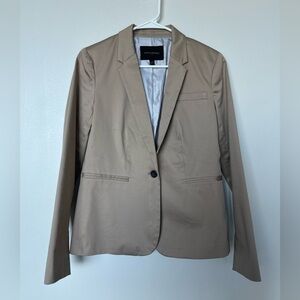 Banana Republic Beige Button Front Blazer